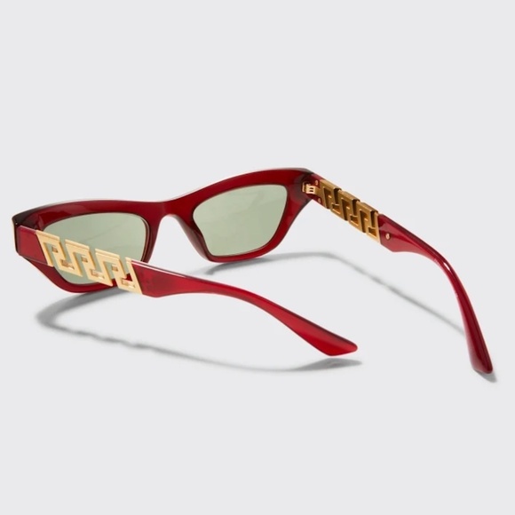 NWT Versace VE4419 Transparent Red Cat Eye 52mm Sunglasses main image 5
